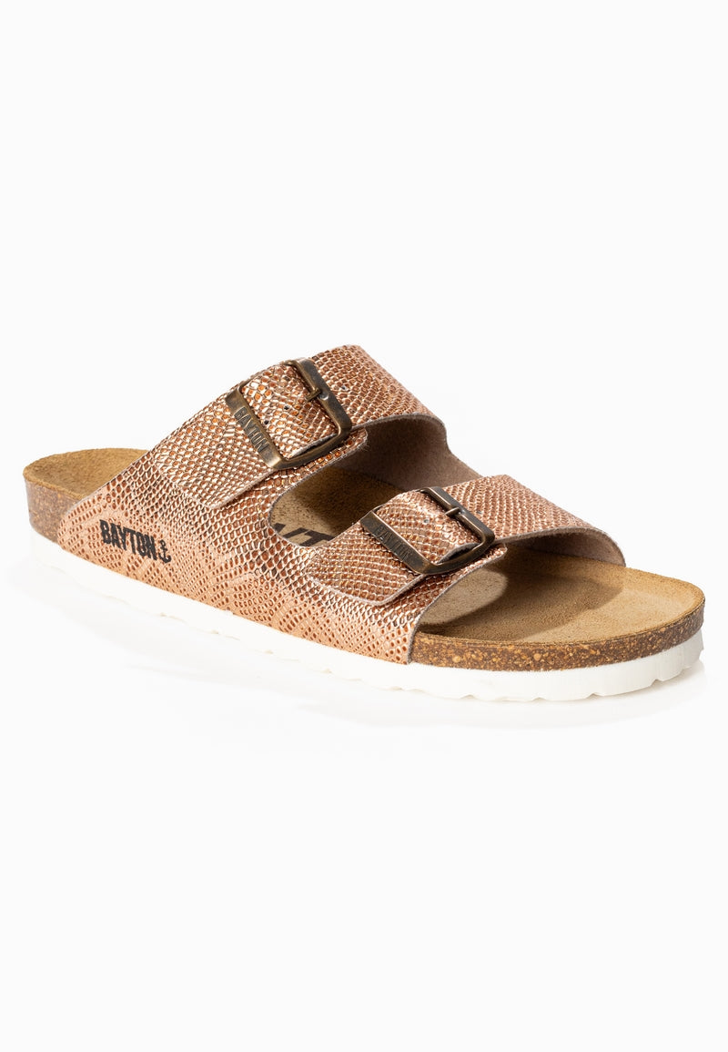 Atlas Rose Gold 2 Strap Sandals