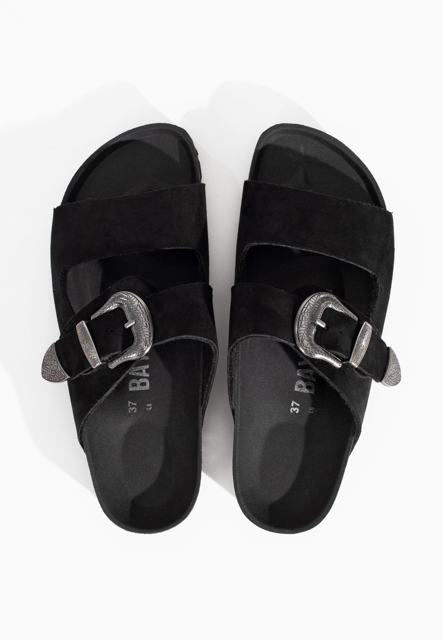 Sandalias Attila 2 Correas Negro