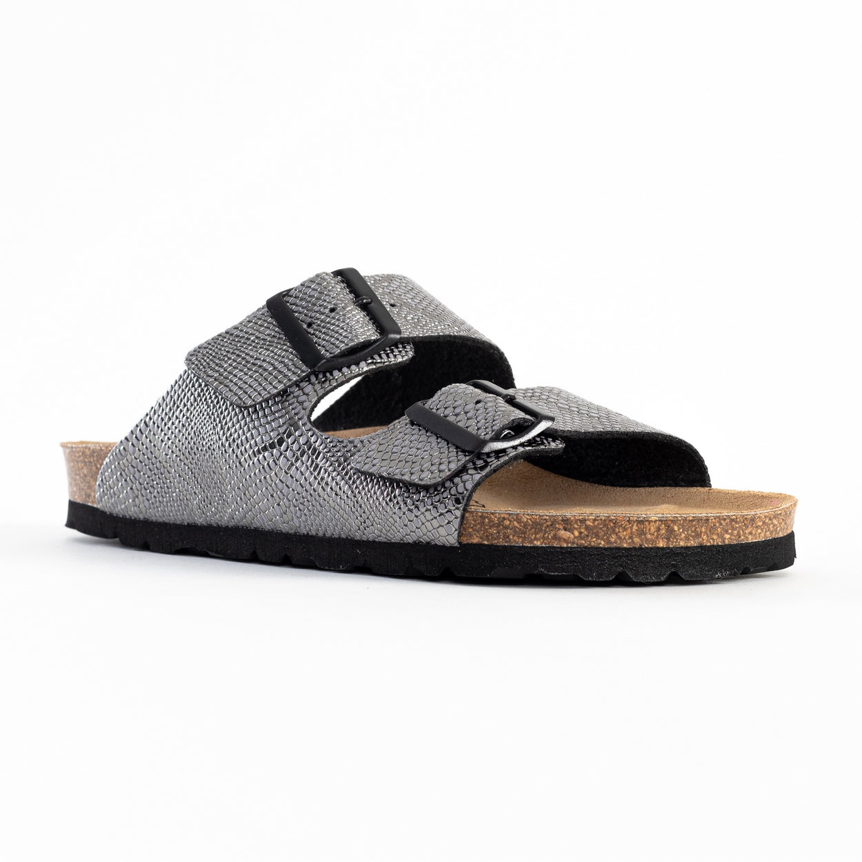 Atlas Black 2 Strap Sandals