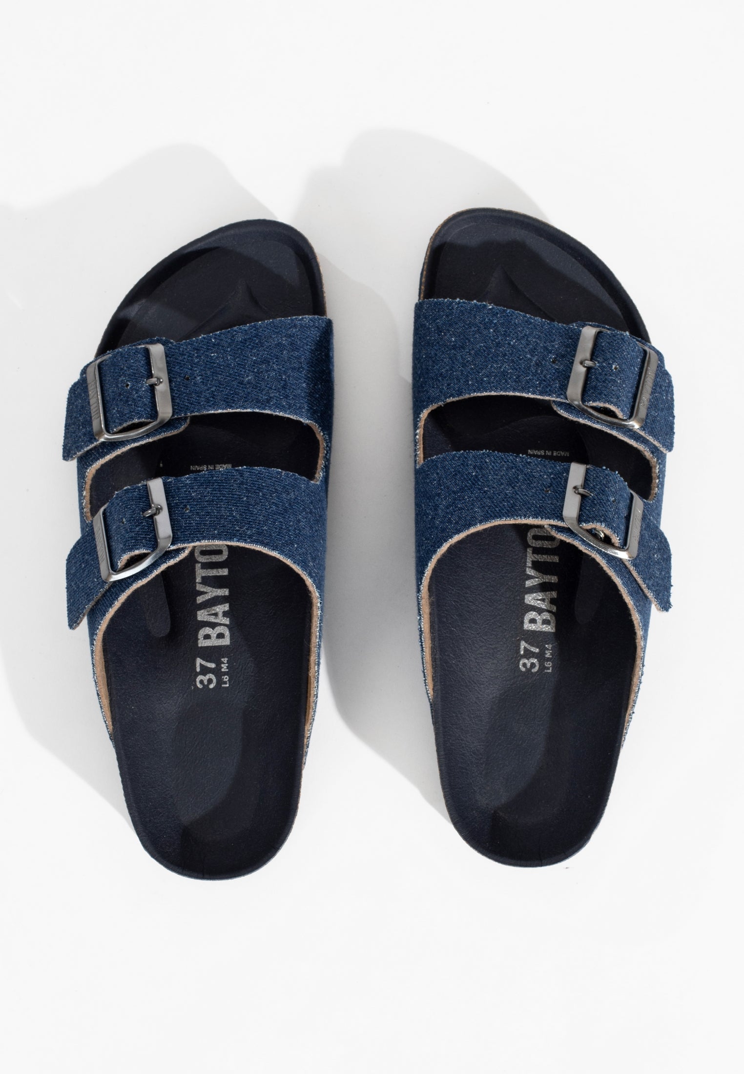 Atlas Navy Blue 2 Strap Sandals