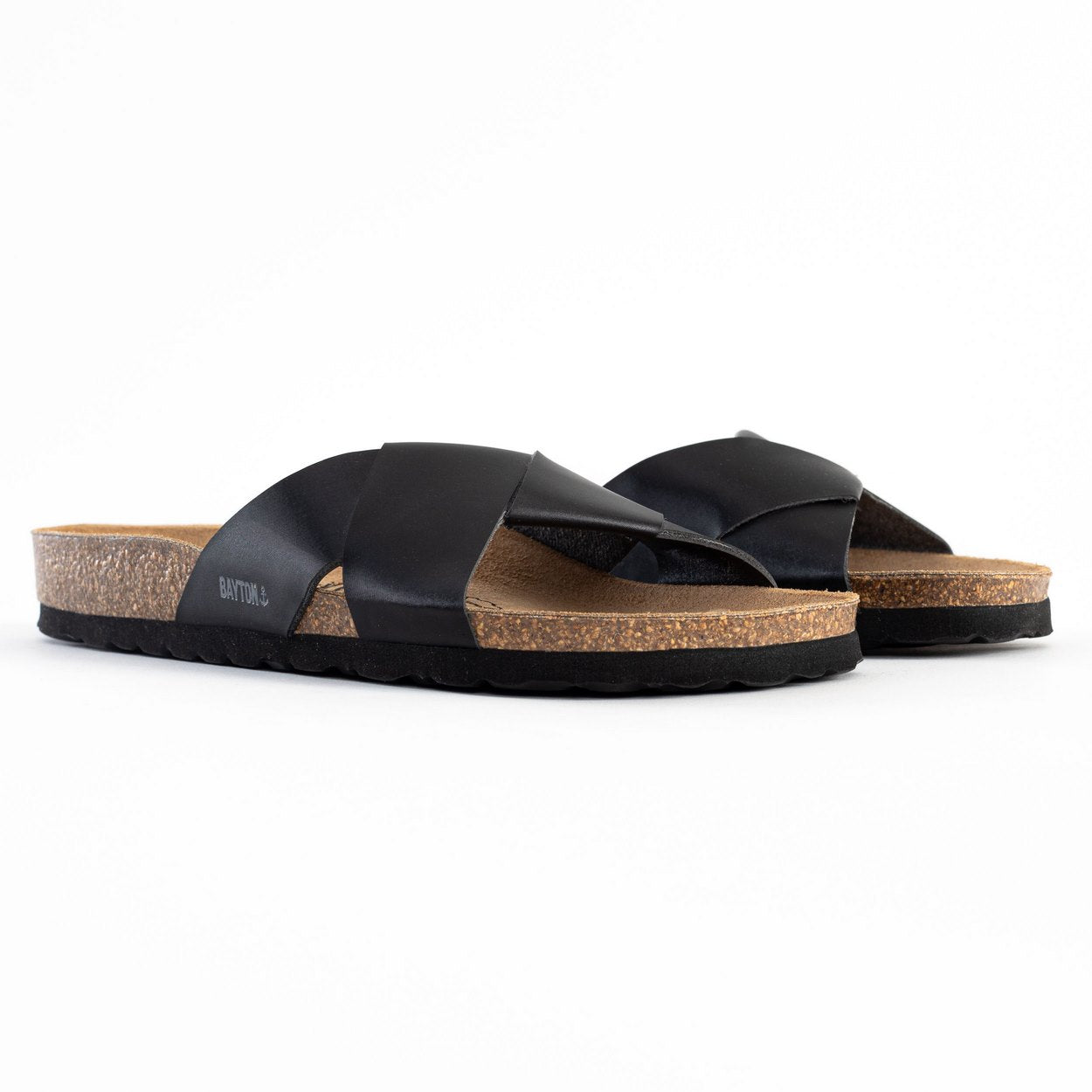 Nabla Black 2 Strap Sandals