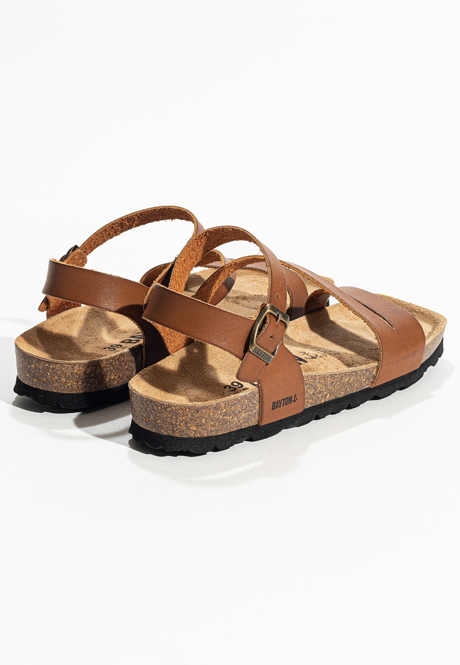 Vigo Camel Multi-Strap Sandals