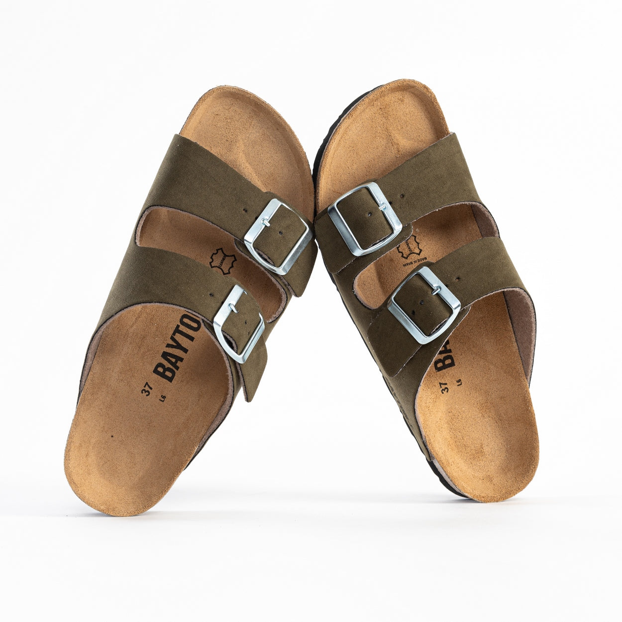 Atlas Khaki 2 Strap Sandals