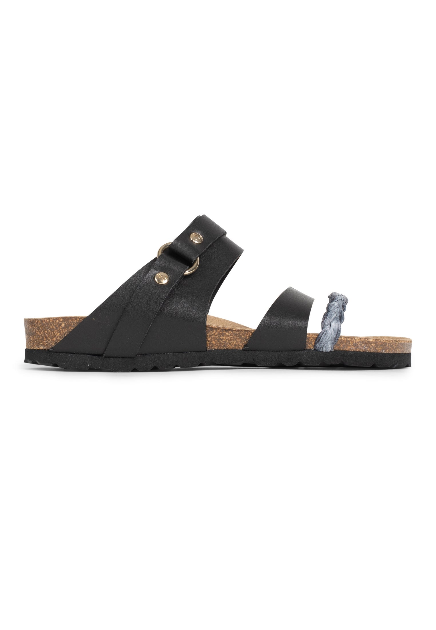 Sandals 2 Straps Guyana Bis Black