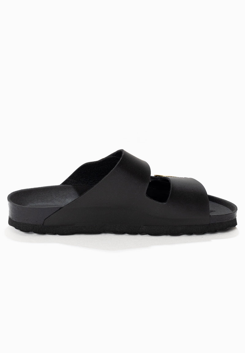 Black Anatol 2 Strap Sandals