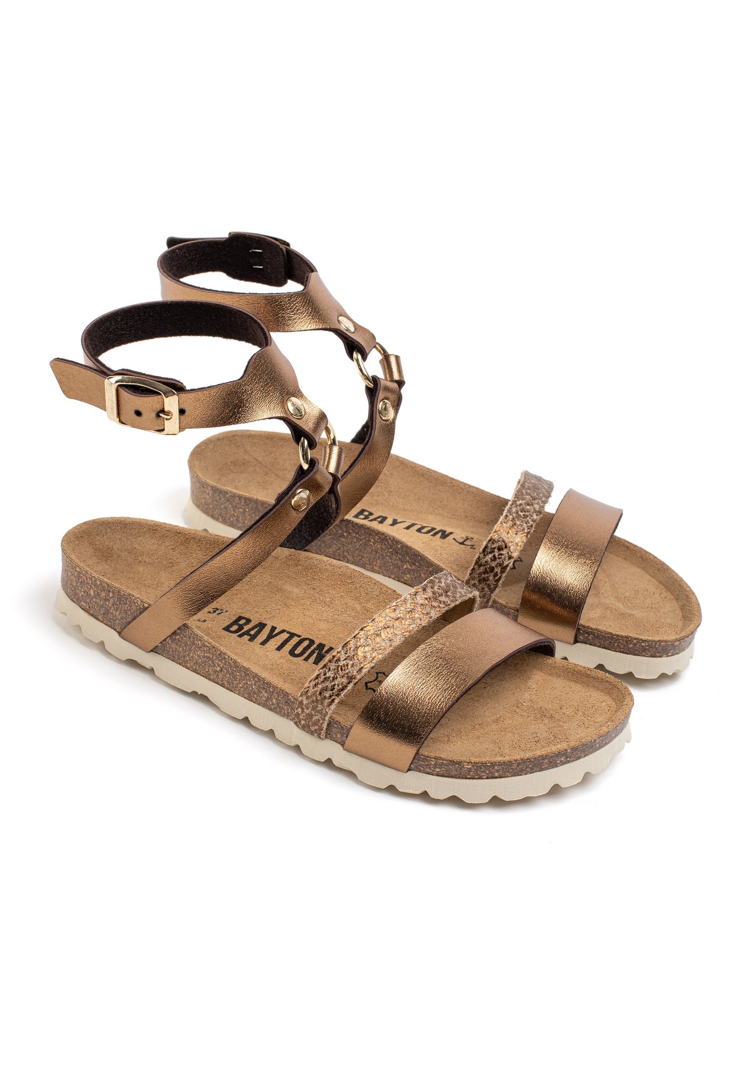 Ciotat Bronze Multi-Strap Sandals