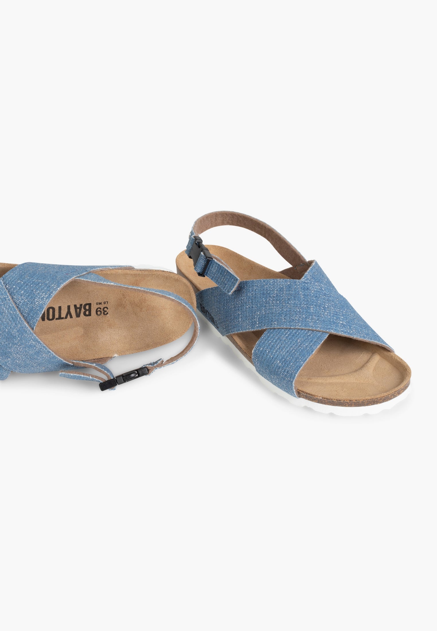 Sanary Denim Multi-Strap Sandals