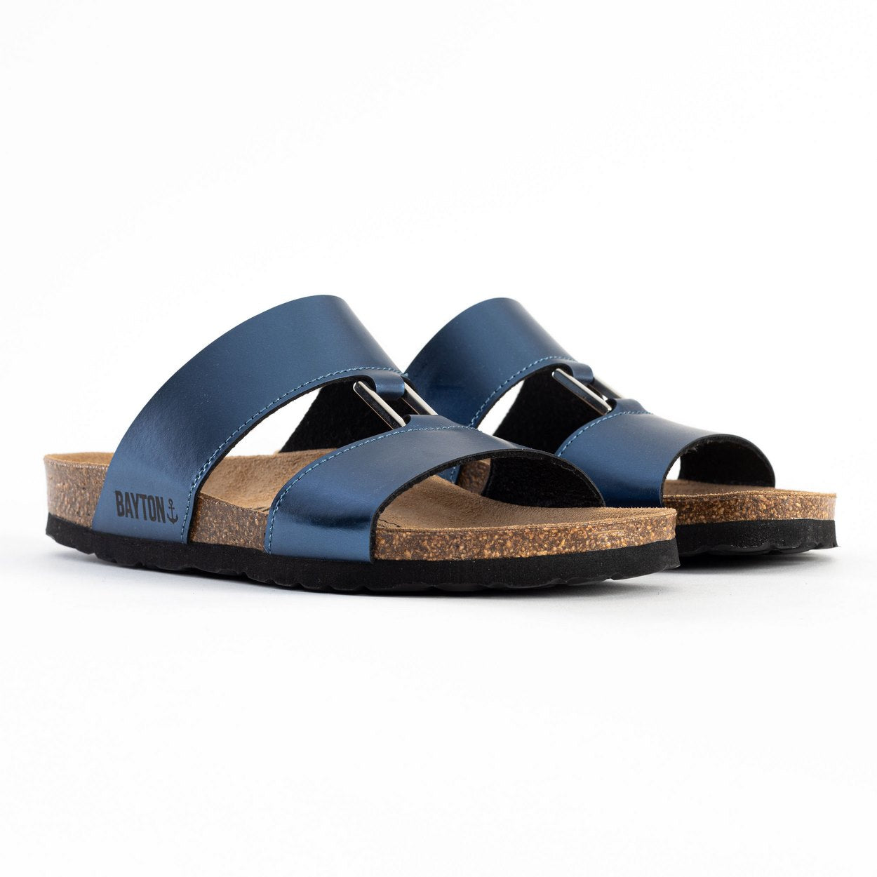 Sandales 2 Brides Navia Bleu Marine