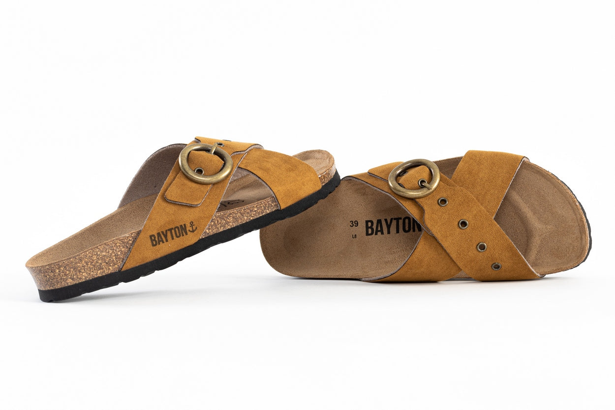 Dushan Tan 2 Strap Sandals