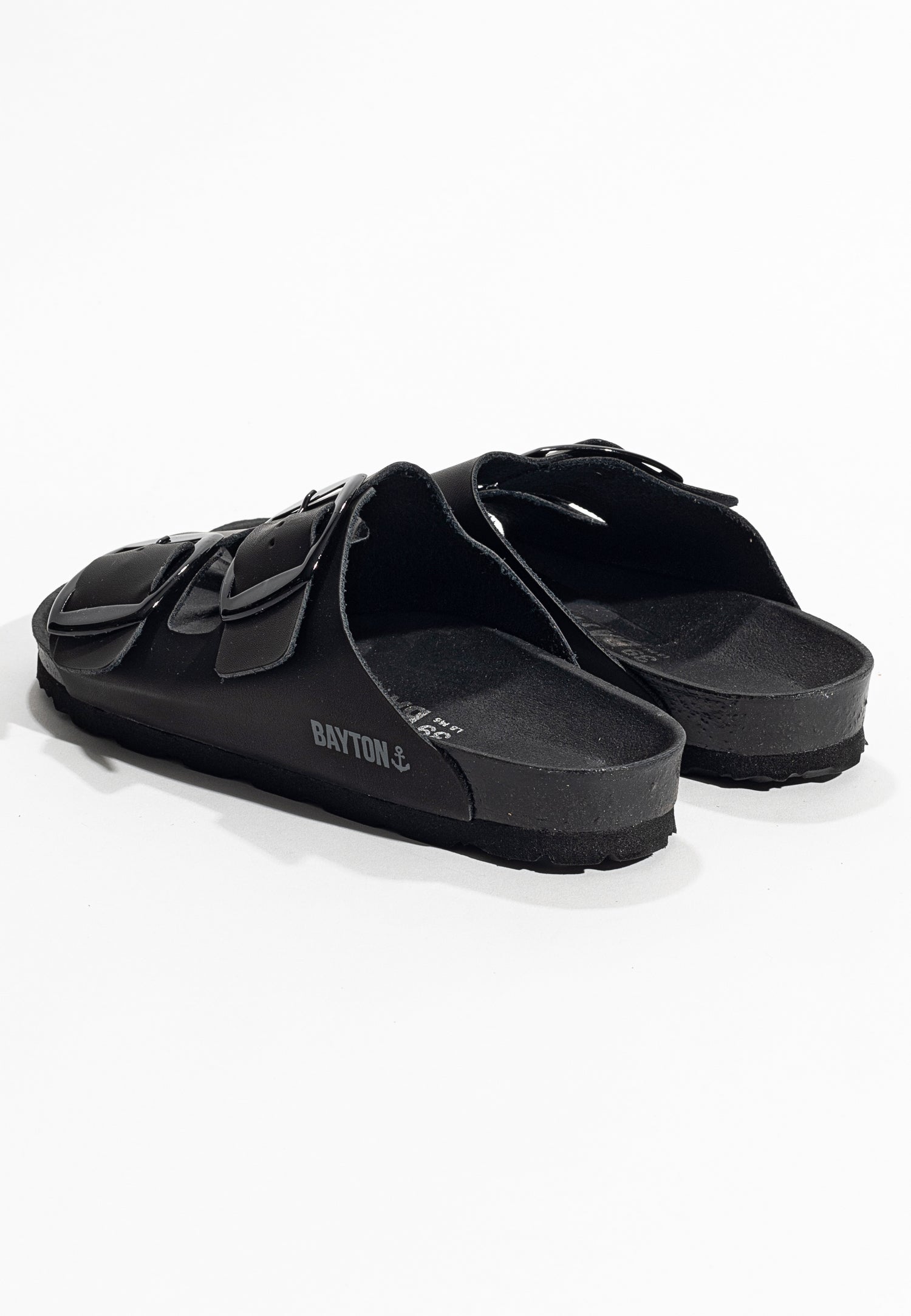 Alicante Black 2 Strap Sandals