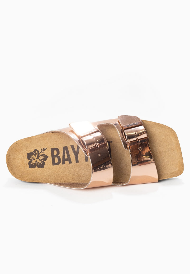 Atlas Rose Gold 2 Strap Sandals