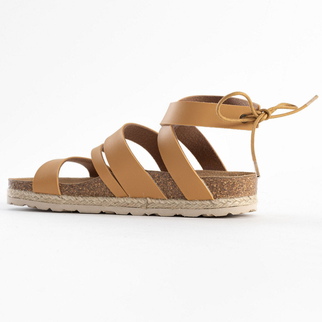 Braltar Camel Multi-Strap Sandals