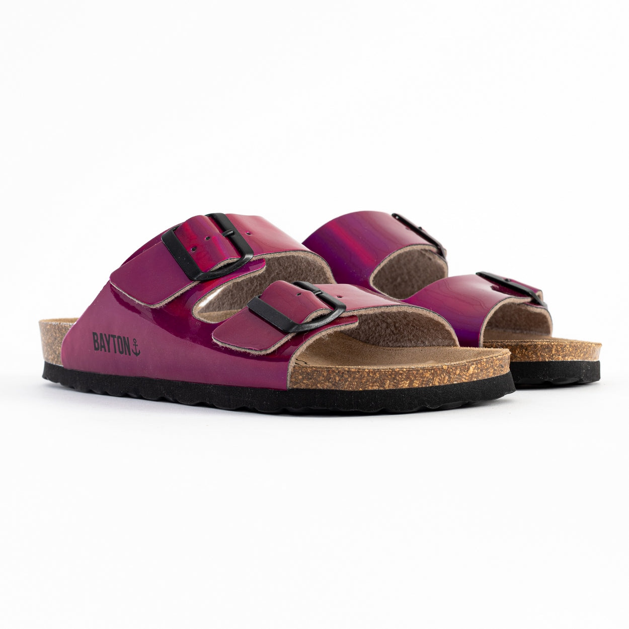 Sandalias Atlas 2 Tiras Fucsia