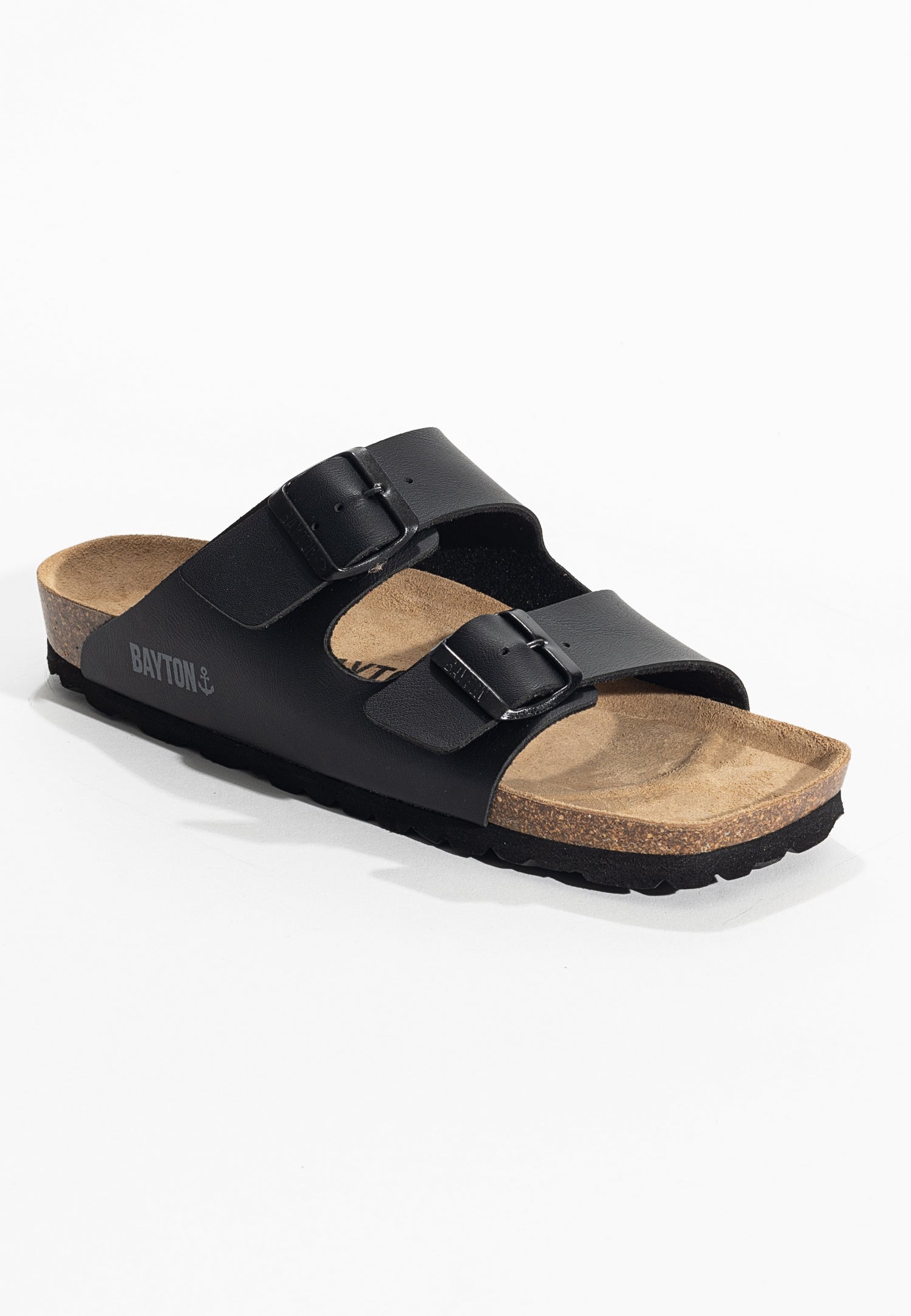 Atlas Black 2 Strap Sandals