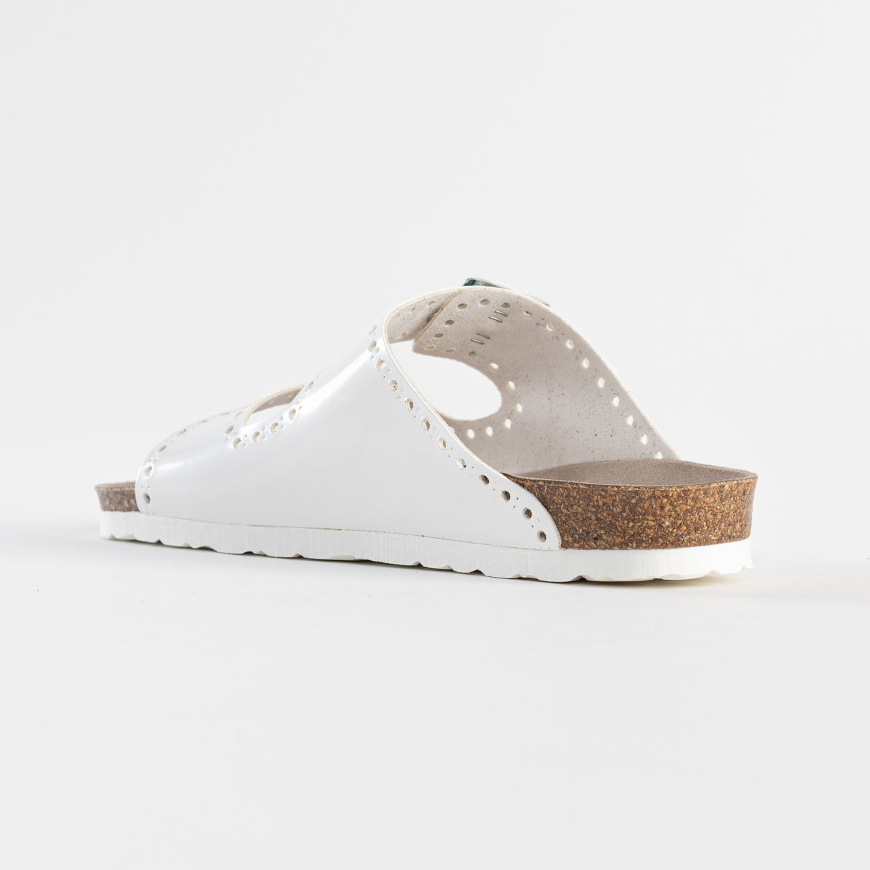 Atlas White 2 Strap Sandals