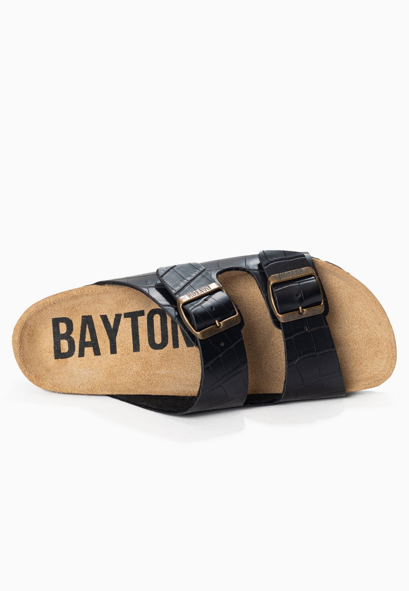 Atlas Black 2 Strap Sandals