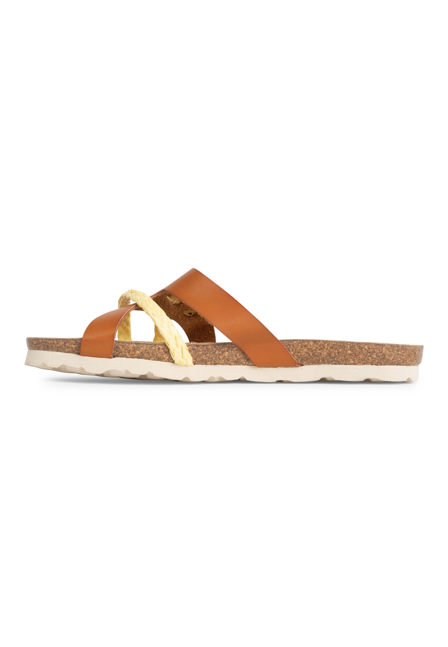 Slimen Caramel and Gold Multi-Strap Sandals