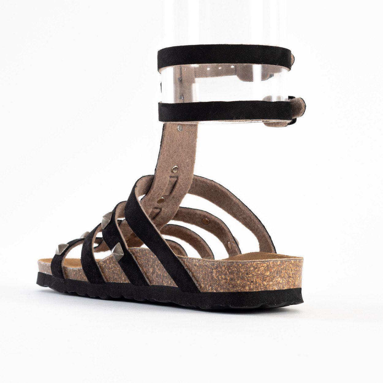 Sandales Braga Noir Multi-Brides