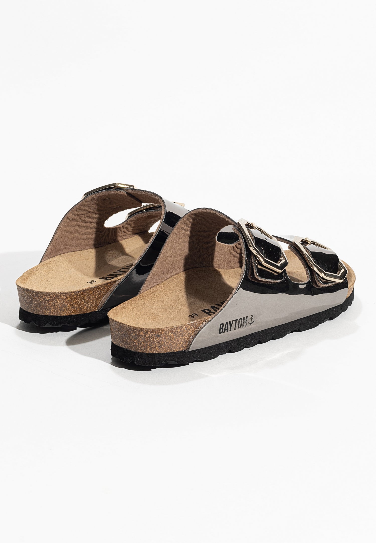 Atlas 2 Straps Dark Silver Sandals