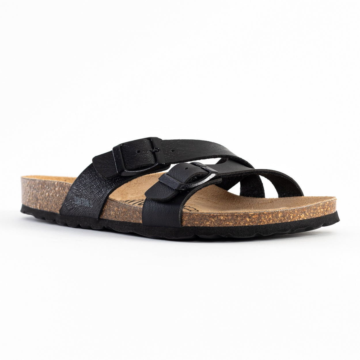 Cleo Black 2 Strap Sandals