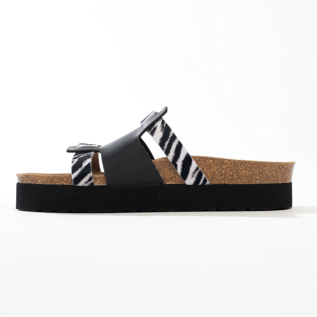 Sandalias Lecce Plataforma Negro