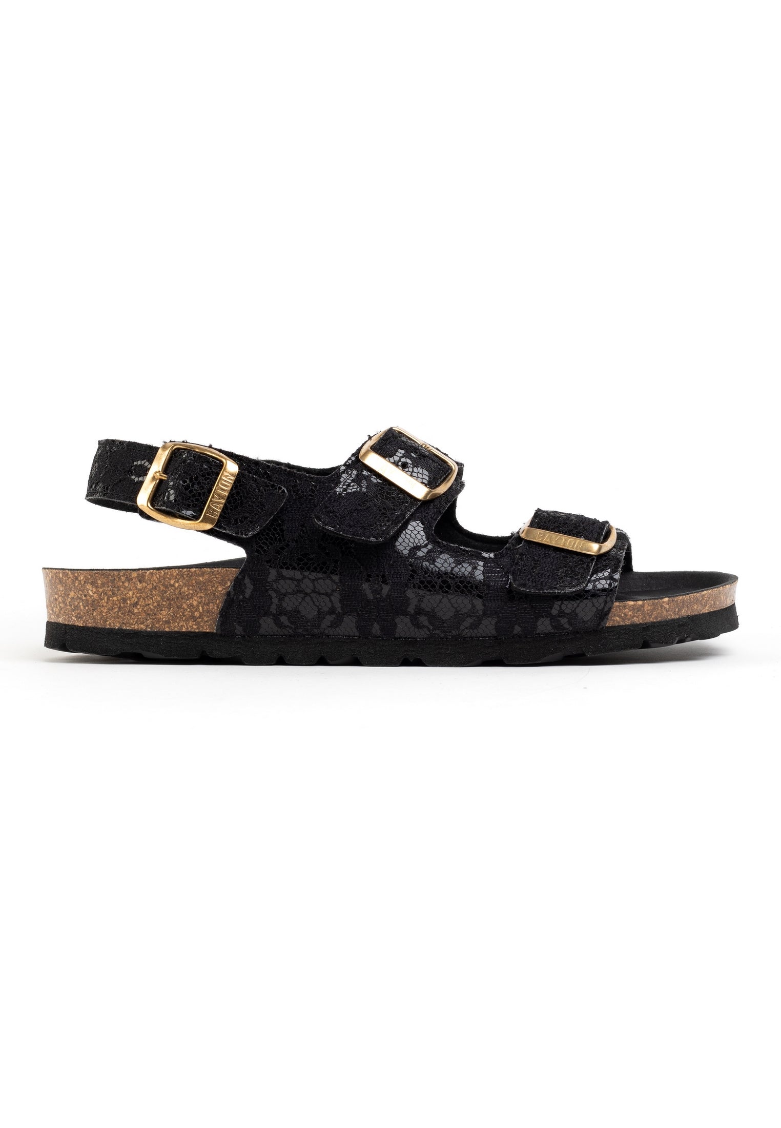 Sandalias Achille Multitiras Negro