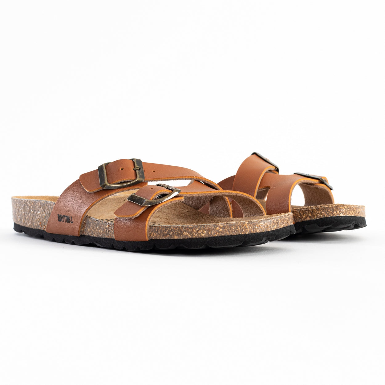 Cleo Camel 2 Strap Sandals