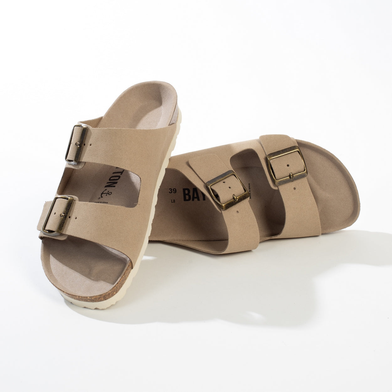 Sandales 2 Brides Atlas Beige