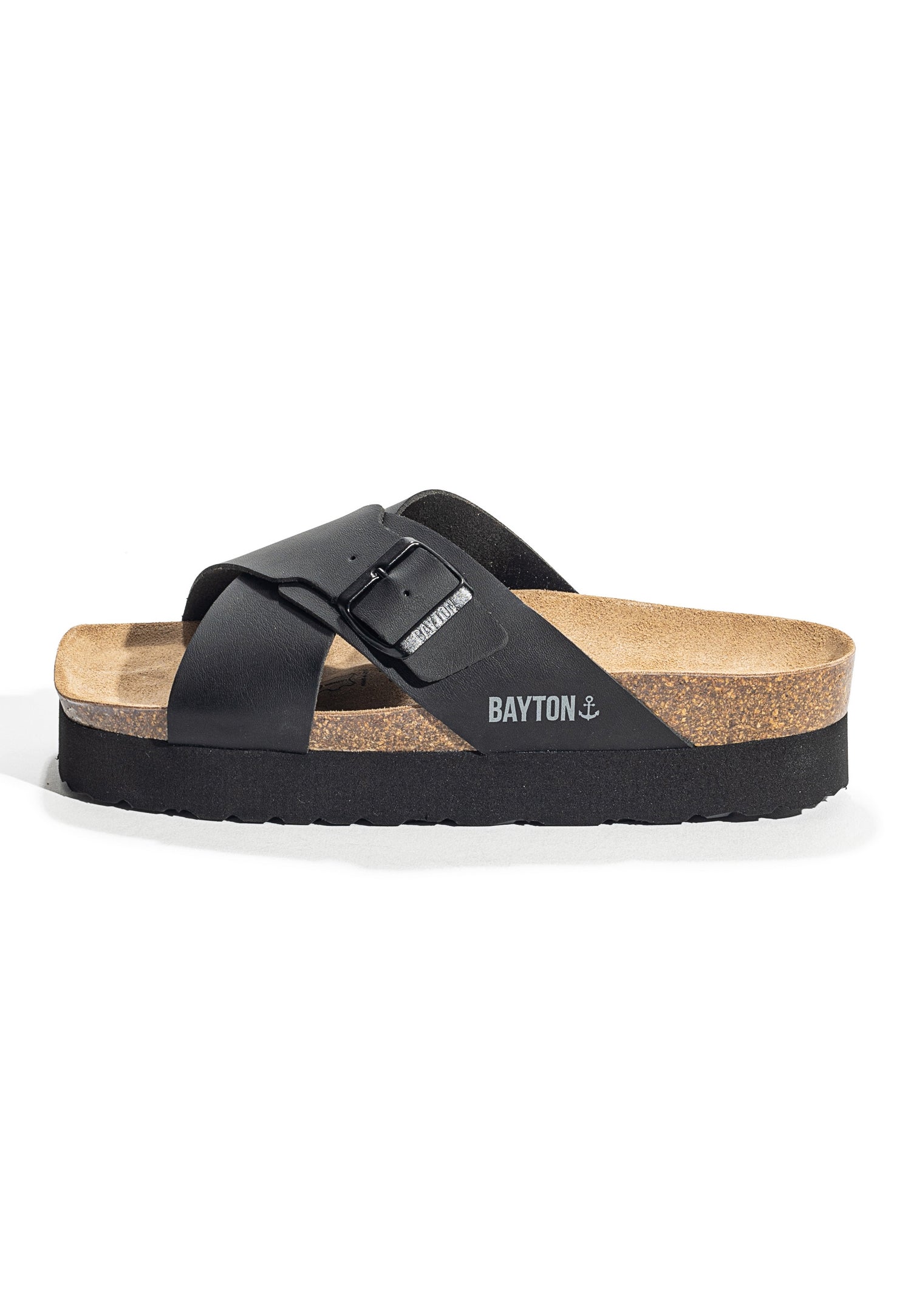 Ajax Black Platform Sandals