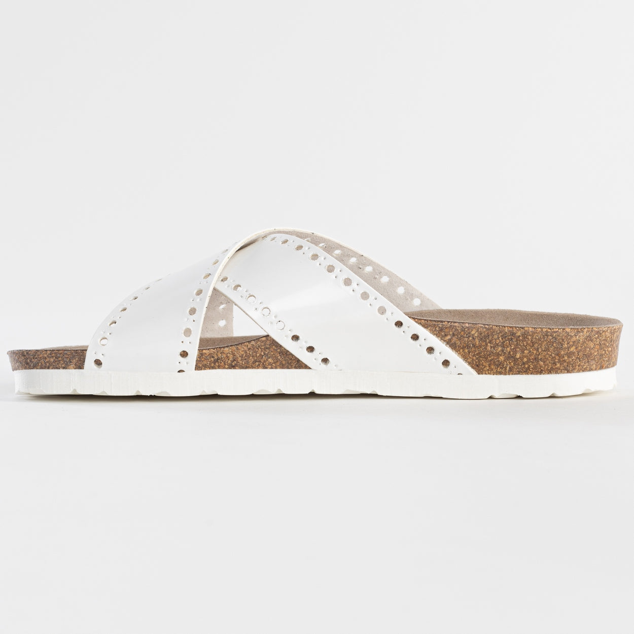 Sandalias Elche 2 Tiras Blanco