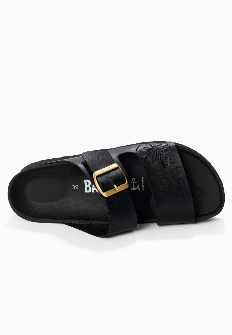 Jendo Black Platform Sandals