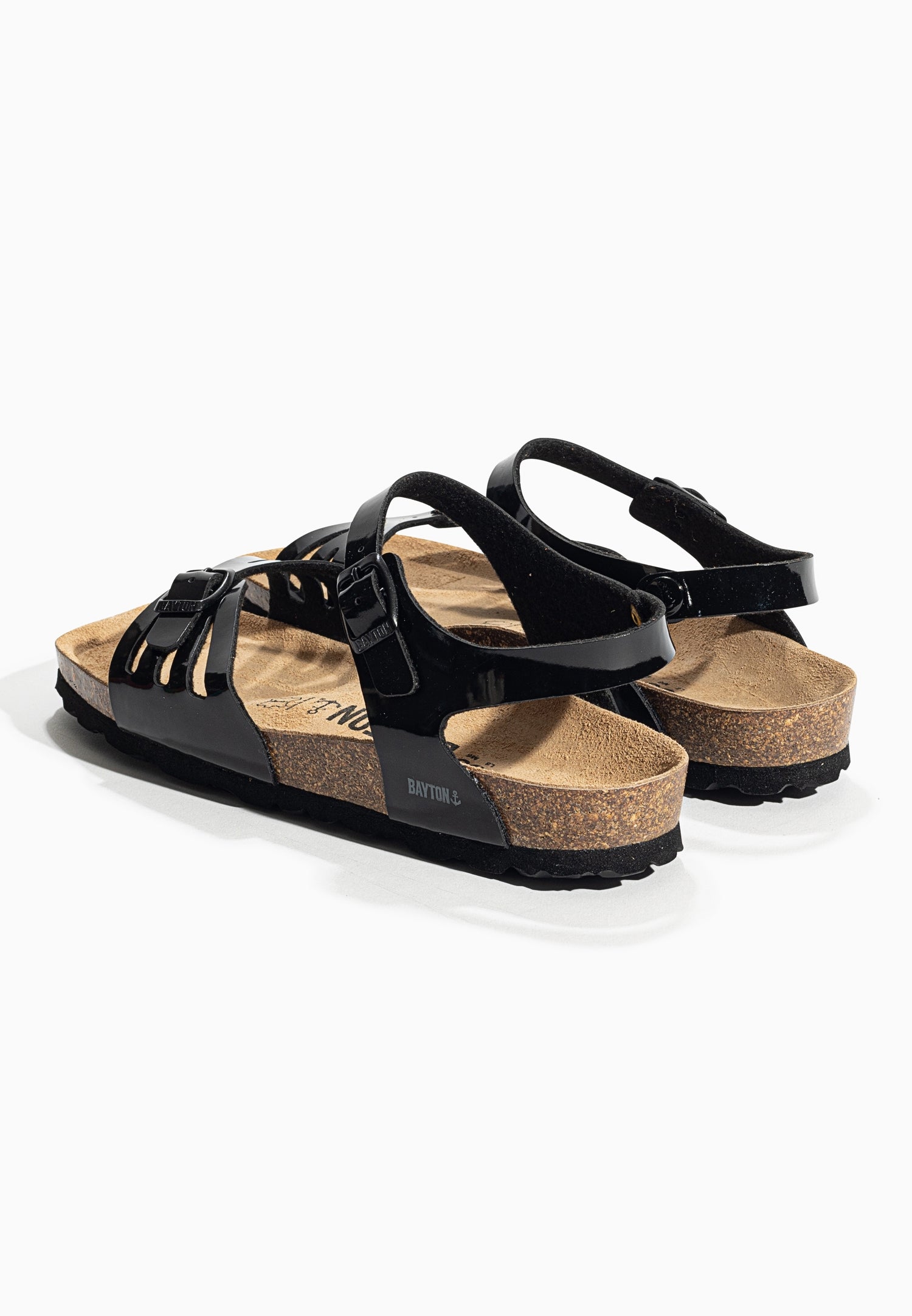 Eos Black Multi-Strap Sandals