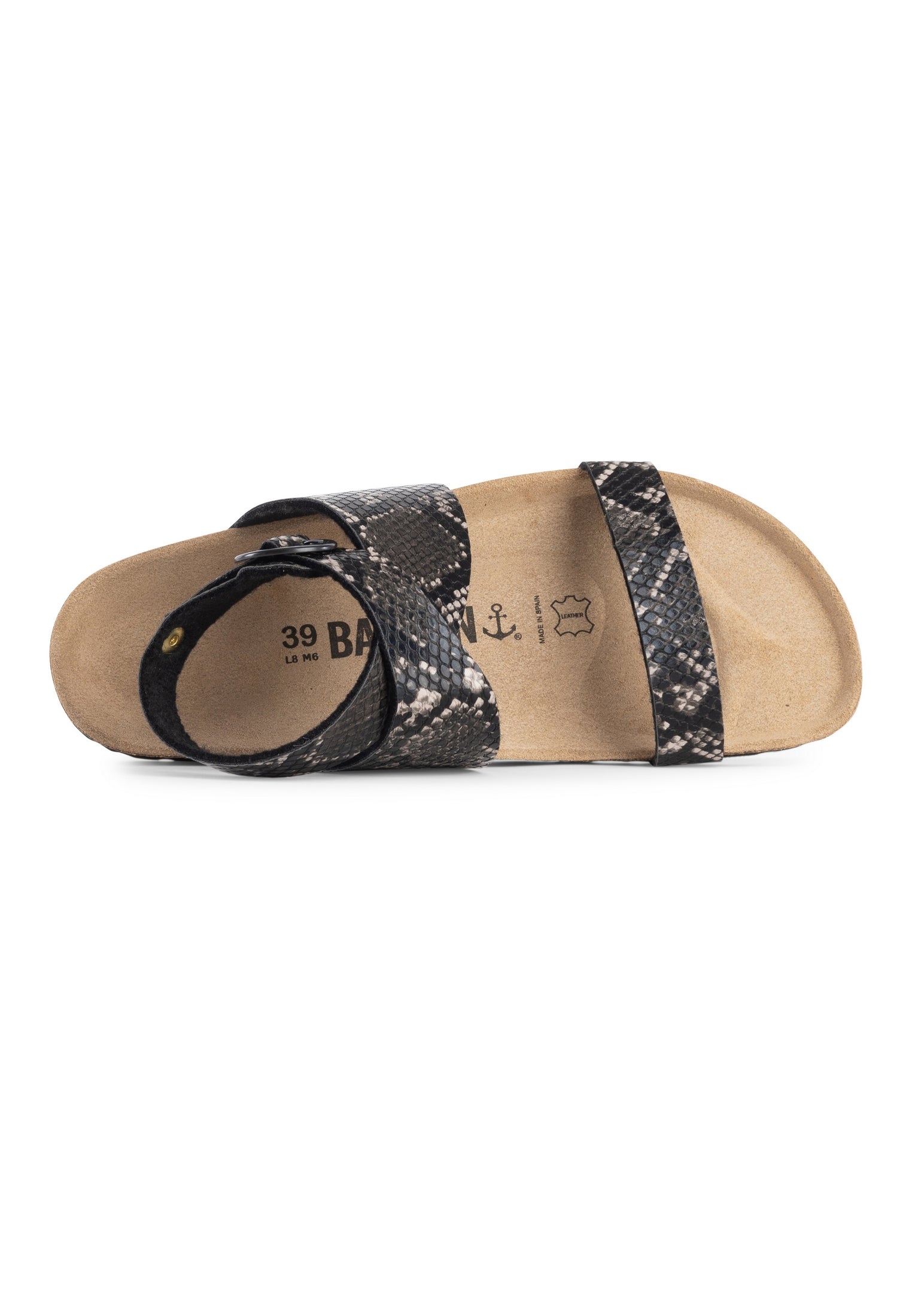 Goelette Black Multi-Strap Sandals