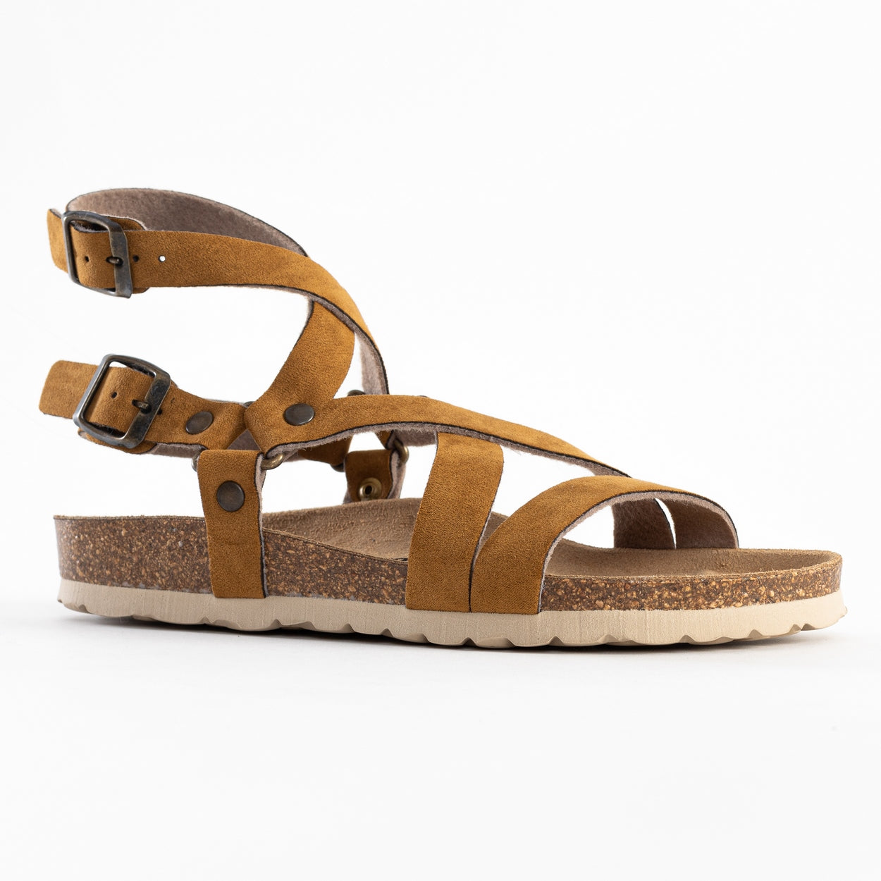 Armidale Tan Multi-Strap Sandals