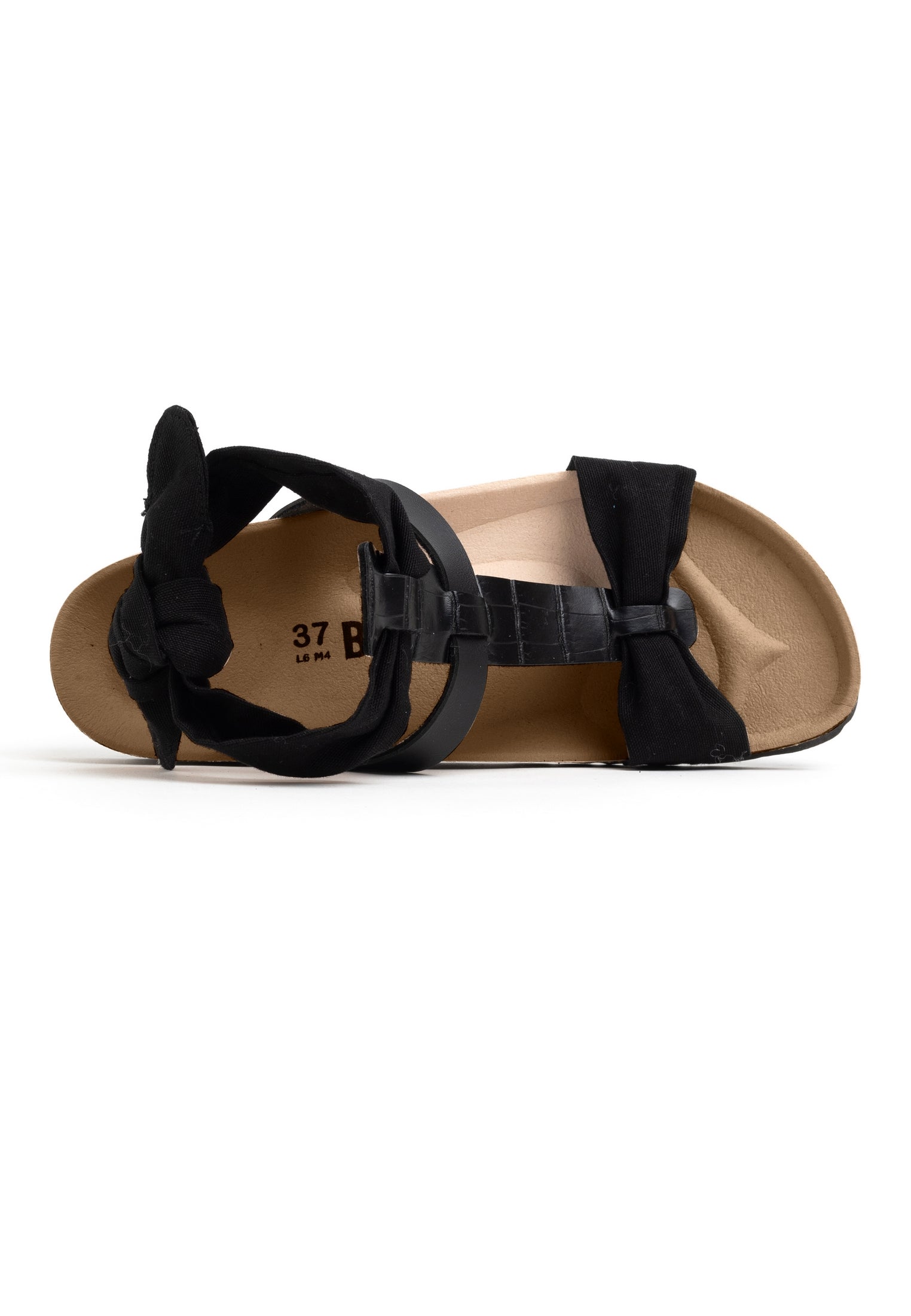 Fonelle Black Multi-Strap Sandals