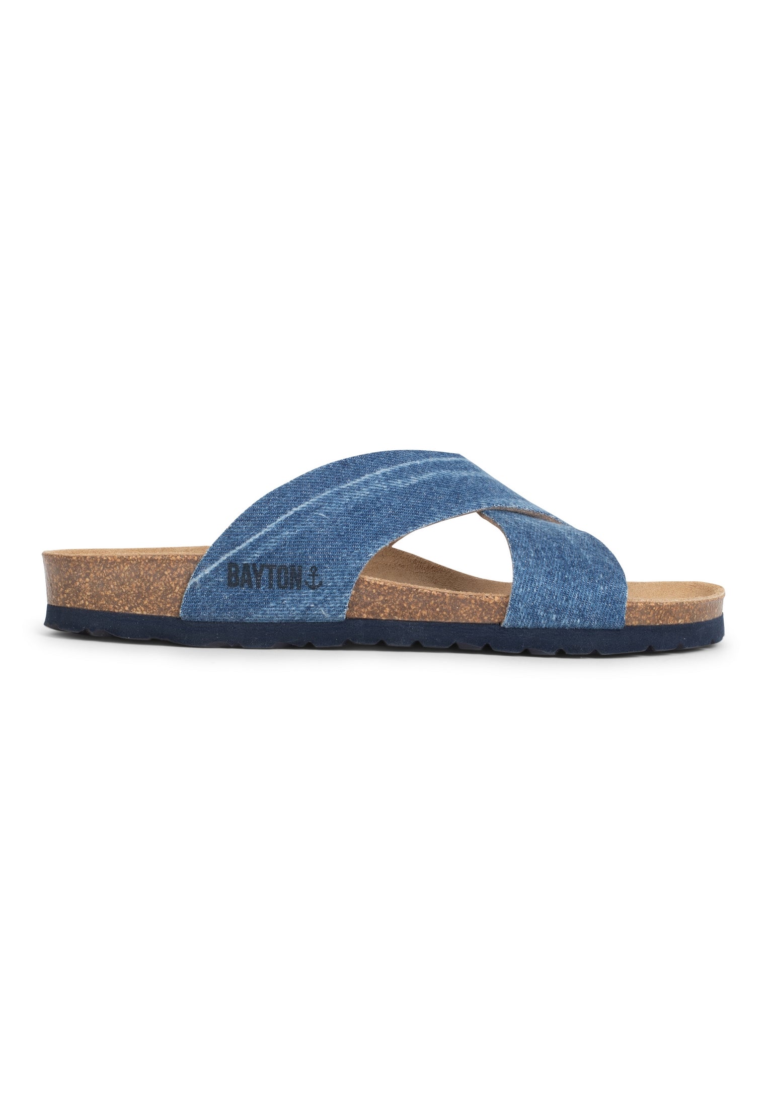 Gomera Blue Denim 2 Strap Sandals