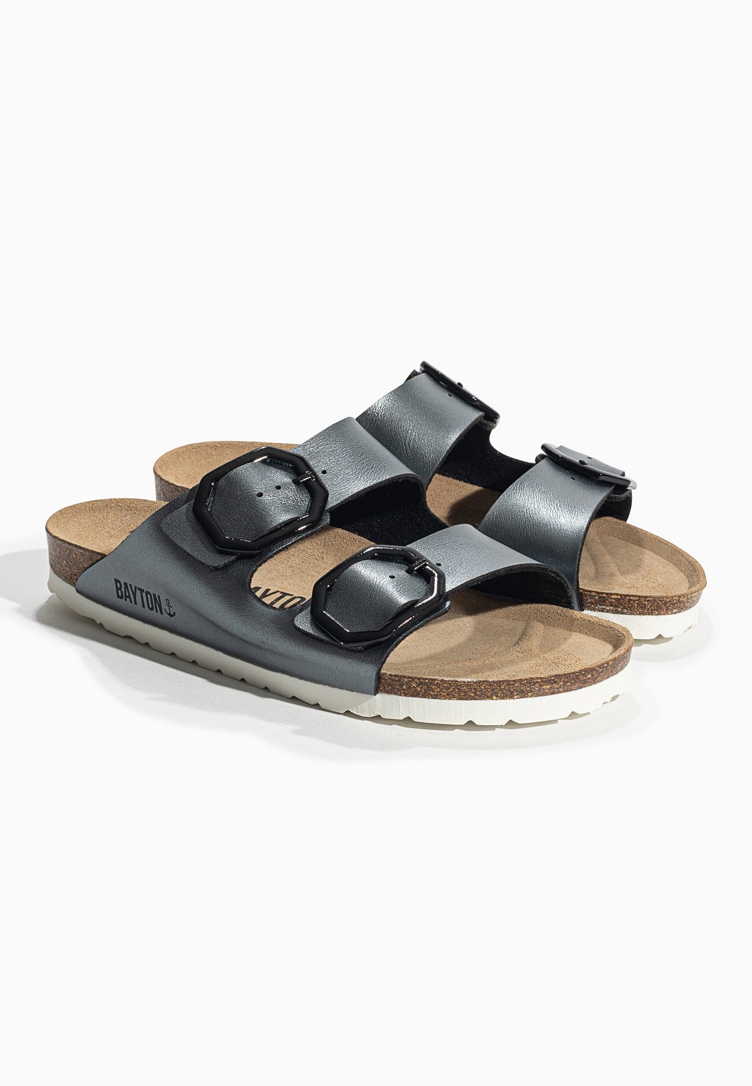 Atlas Pewter 2 Straps Sandals