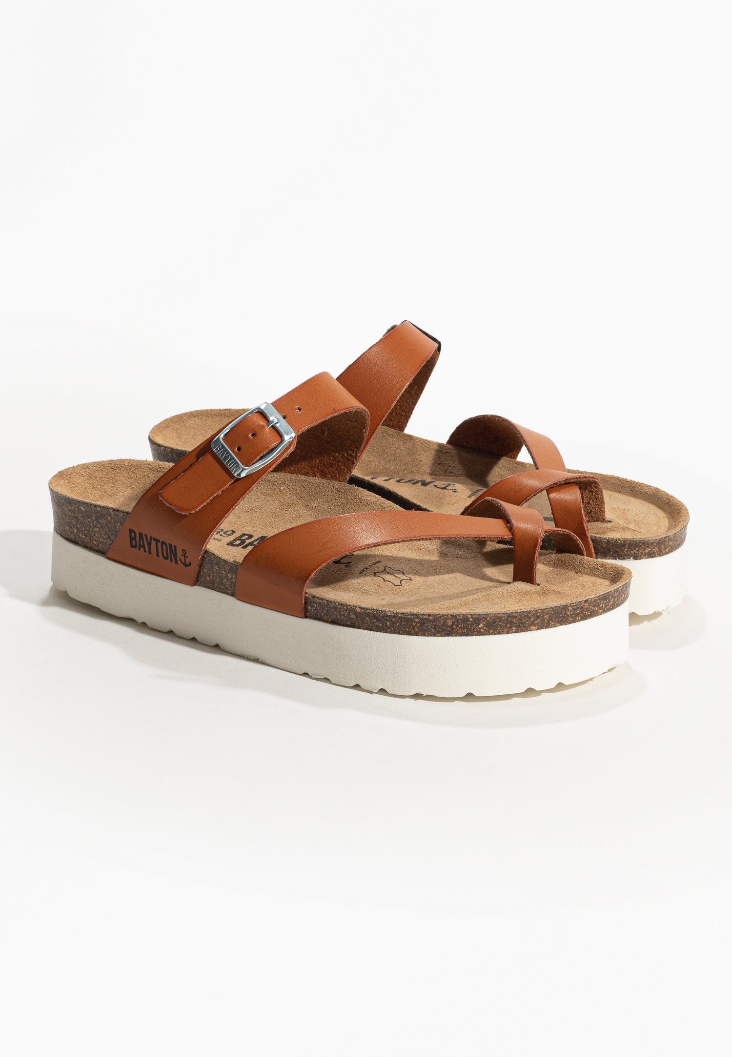 Cintra Camel Platform Sandals