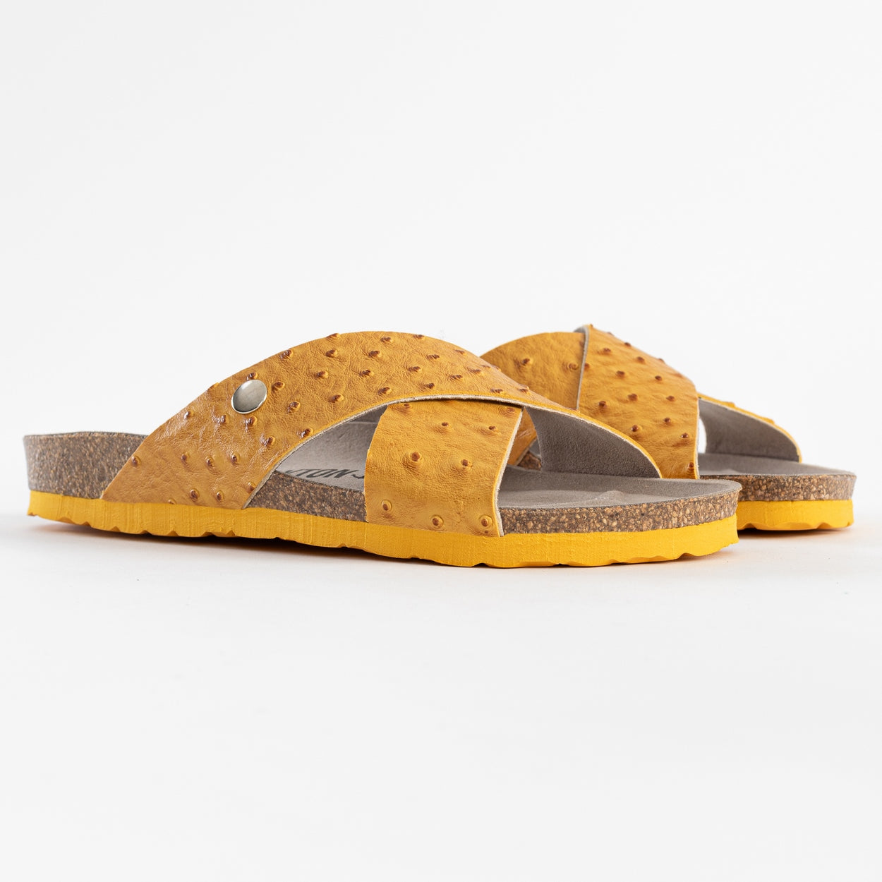 Elche Orange 2 Strap Sandals