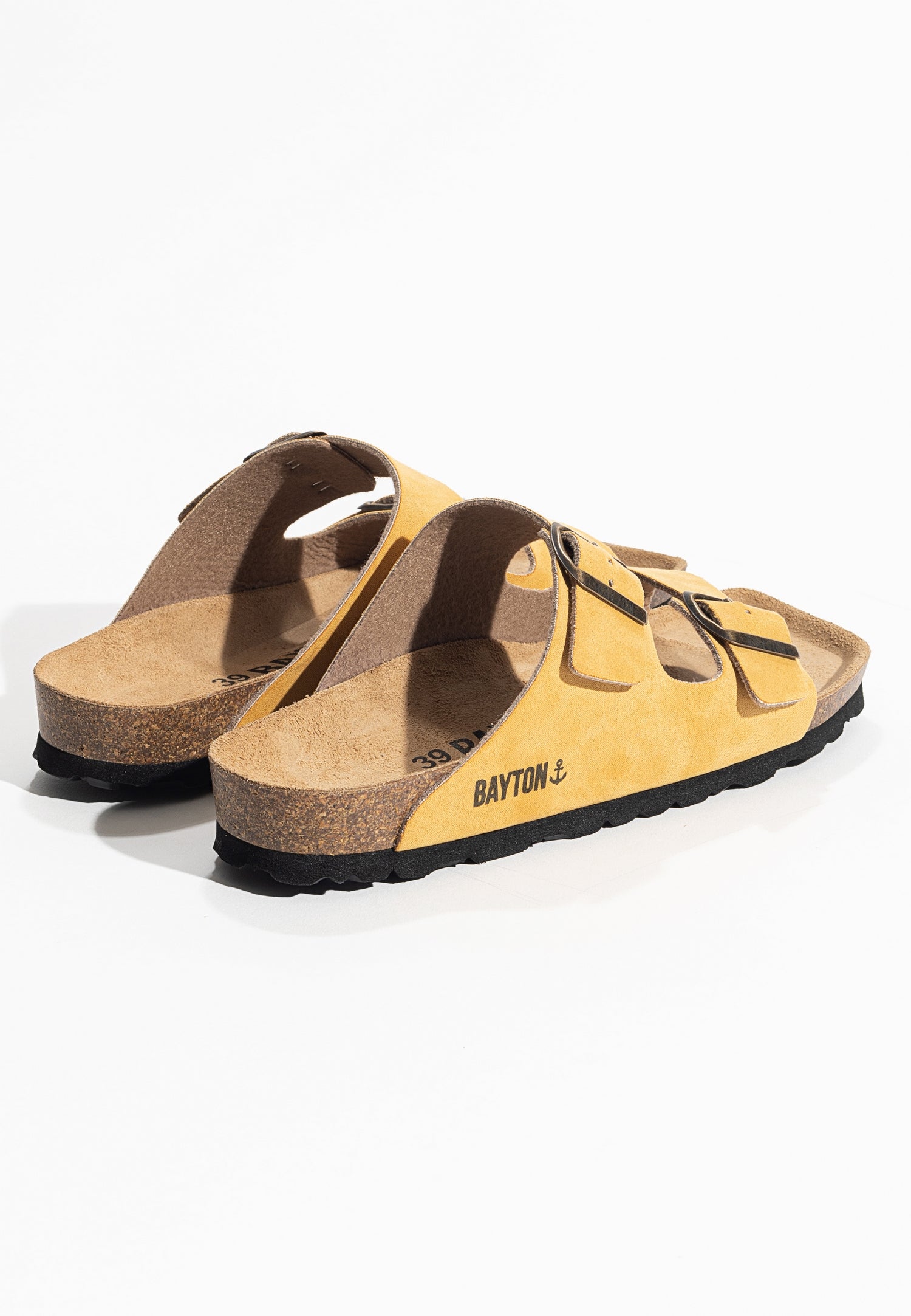 Atlas Yellow 2 Strap Sandals