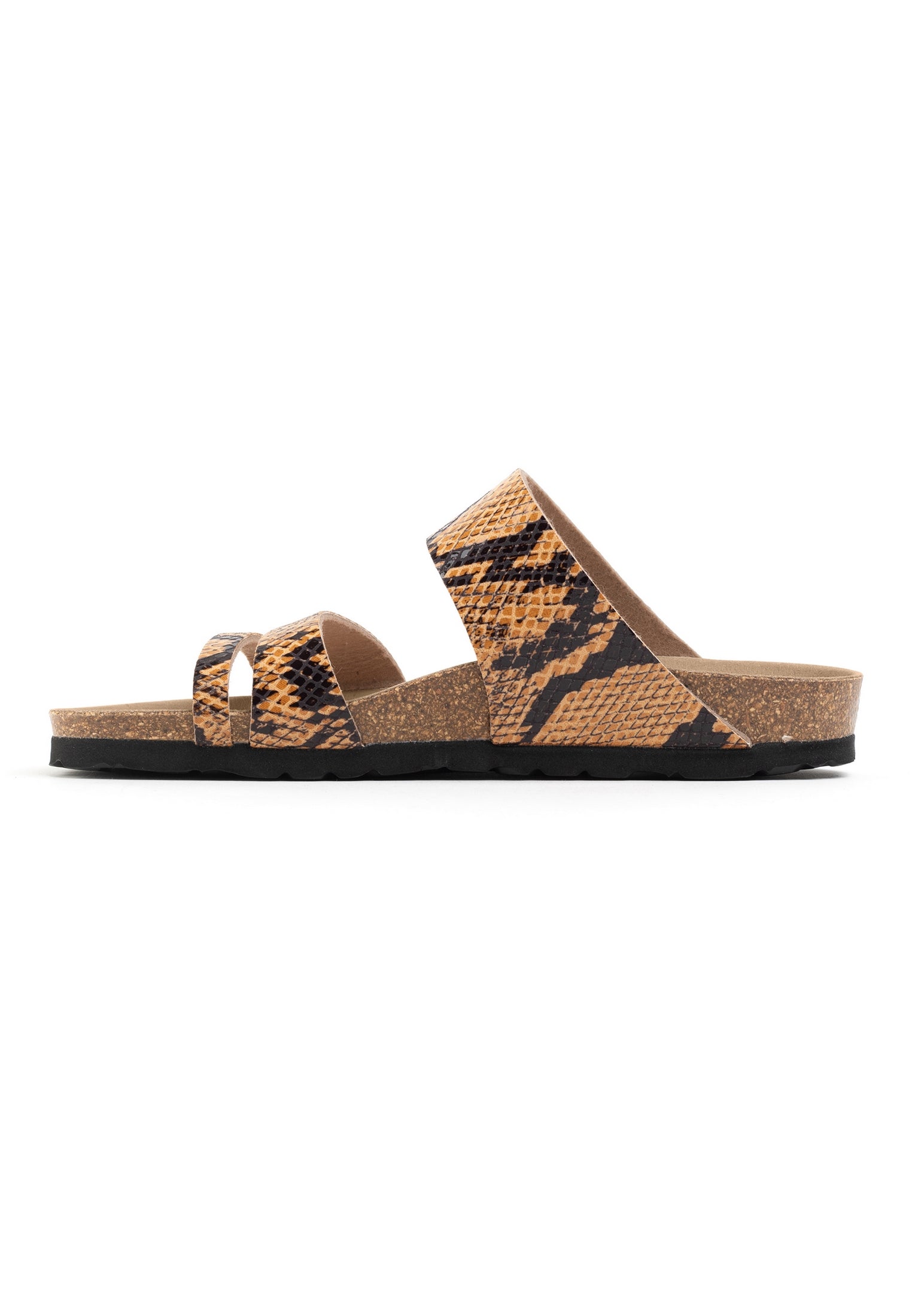 Guyana Camel Multi-Strap Sandals