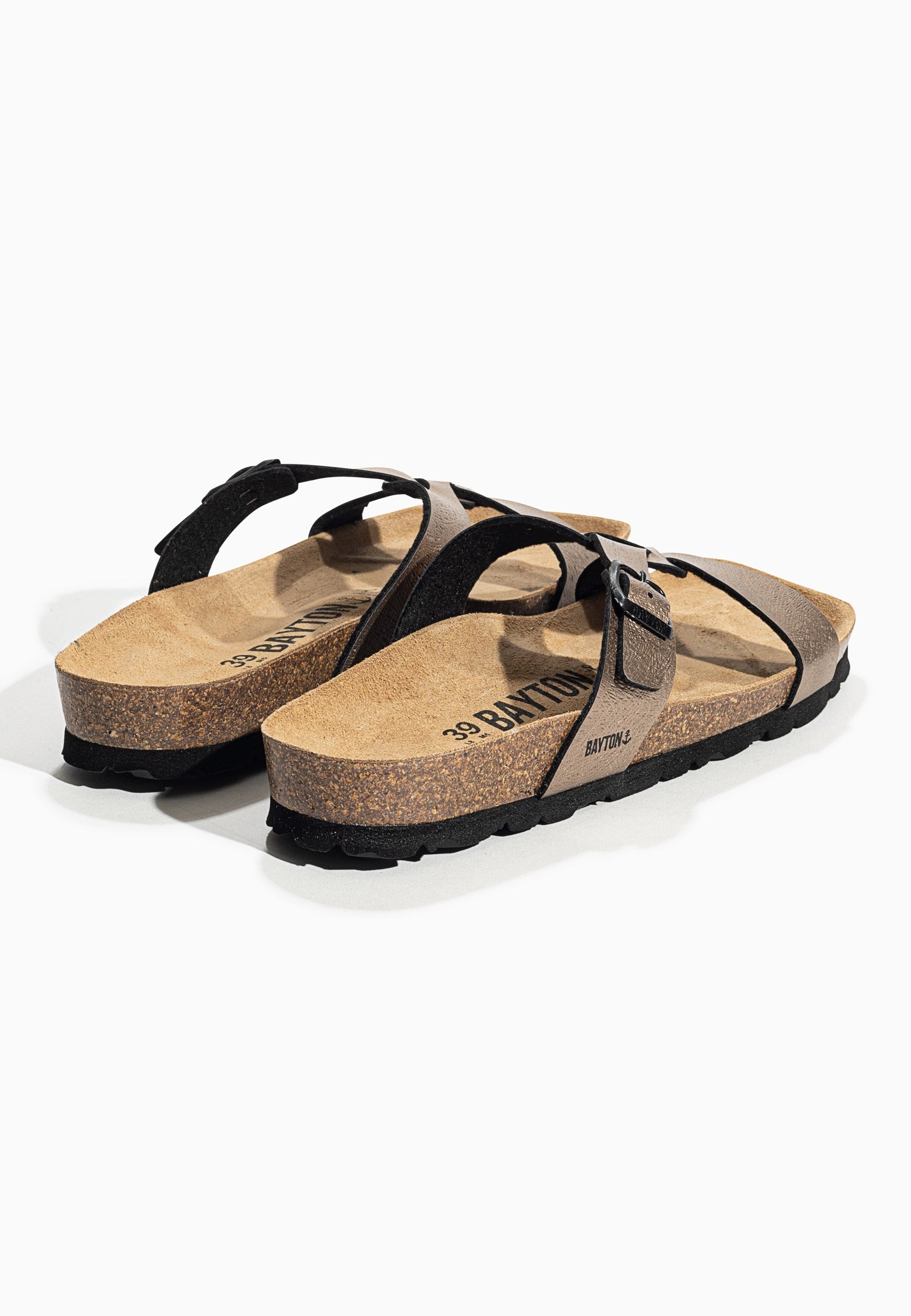 Sebastian Mocha 2 Straps Sandals