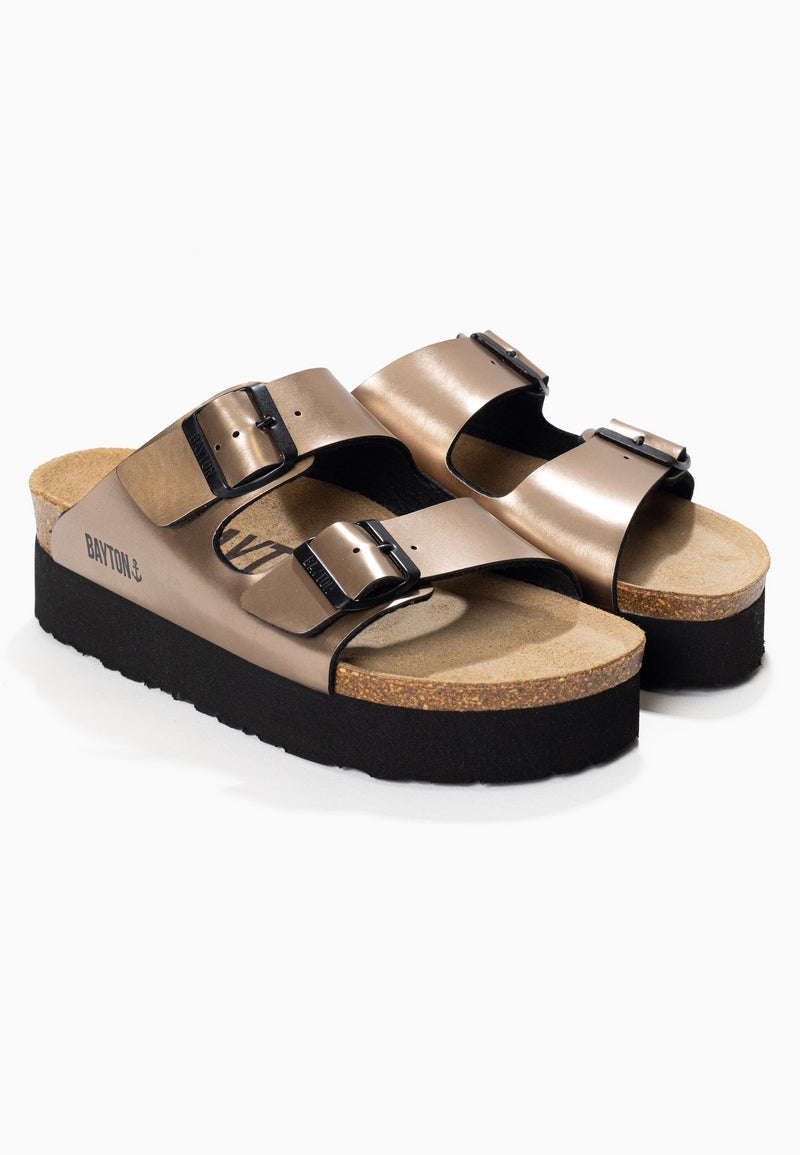 Japet Bronze Platform Sandals