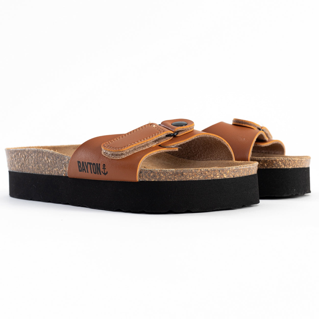 Calypso Camel Platform Sandals