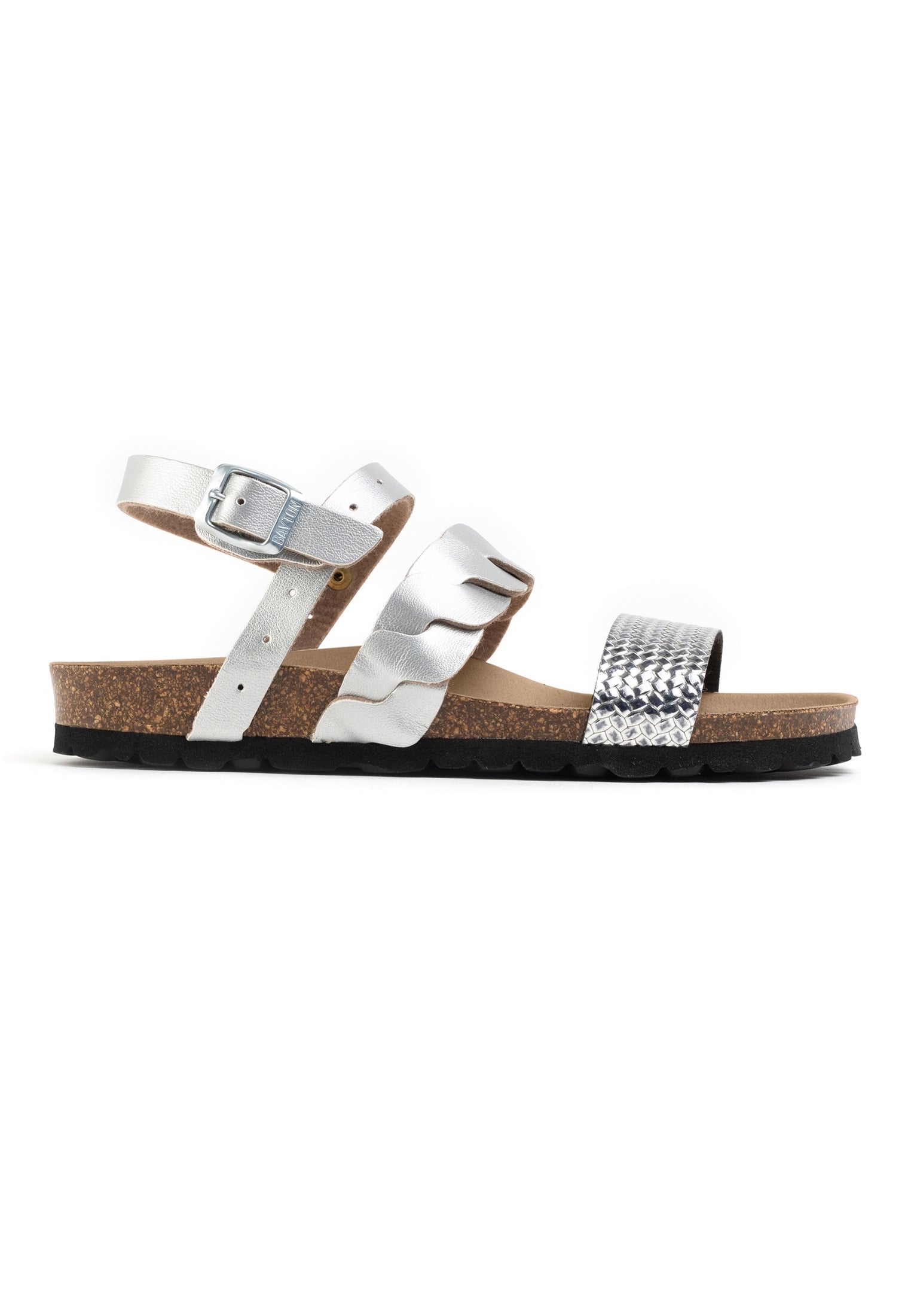 Silver Citrine Multi-Strap Sandals