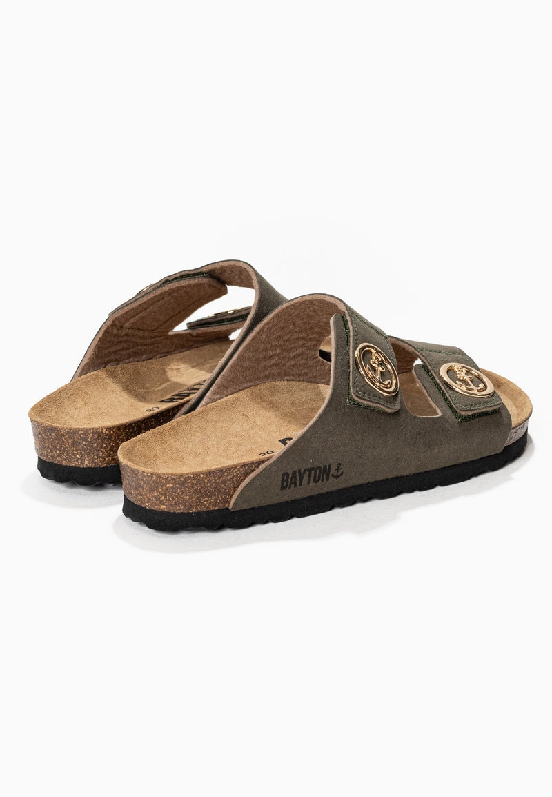 Anatol Khaki 2 Strap Sandals