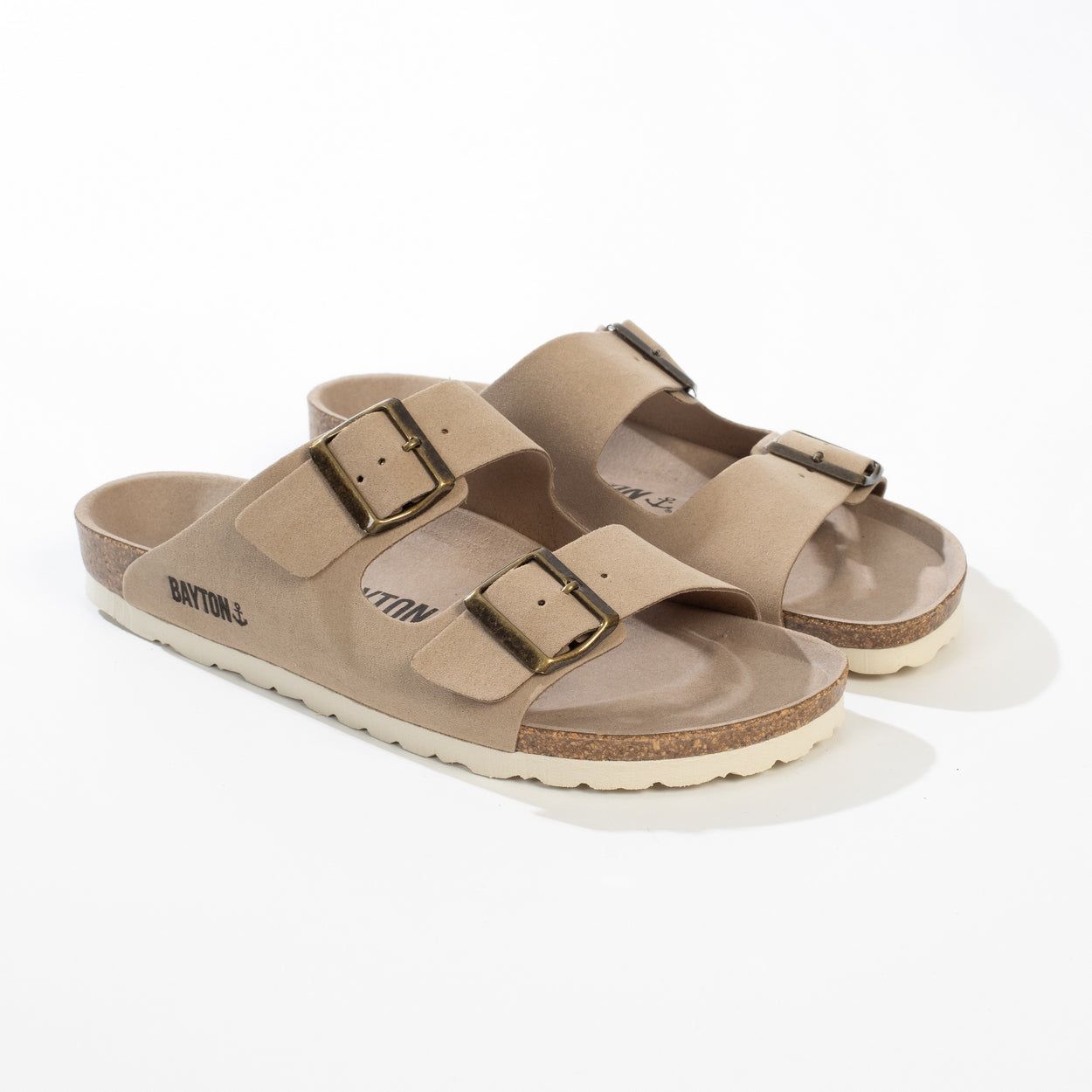 Atlas Beige 2 Strap Sandals