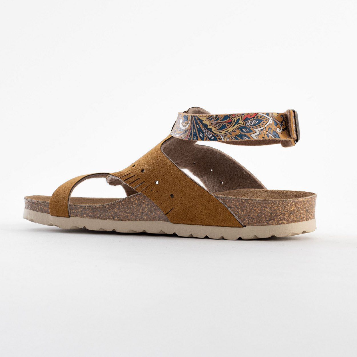 Morella Tan and Python Multi-Strap Sandals