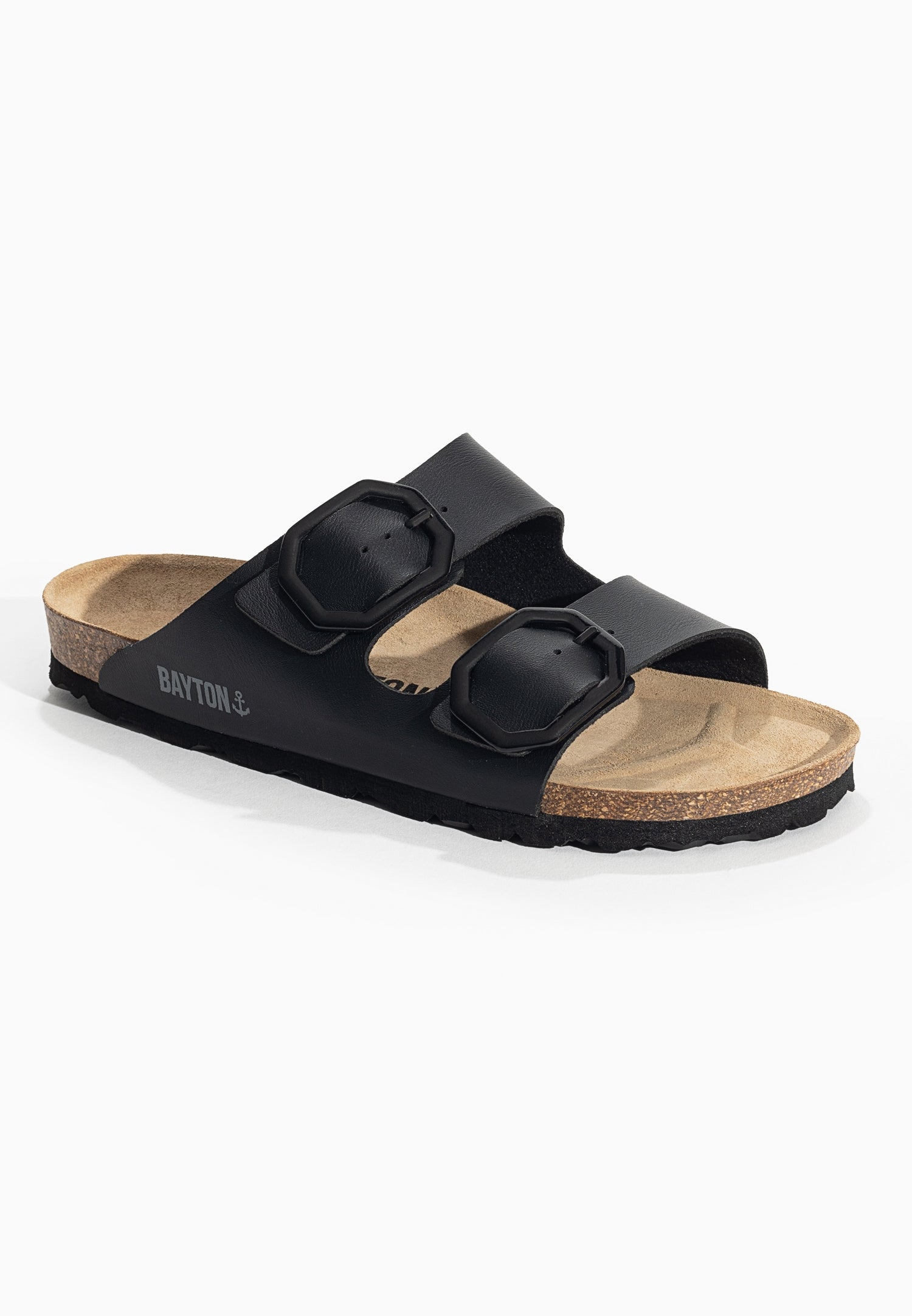 Atlas Black 2 Strap Sandals