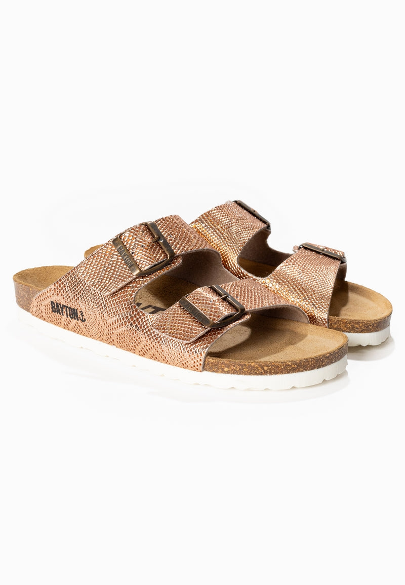 Atlas Rose Gold 2 Strap Sandals